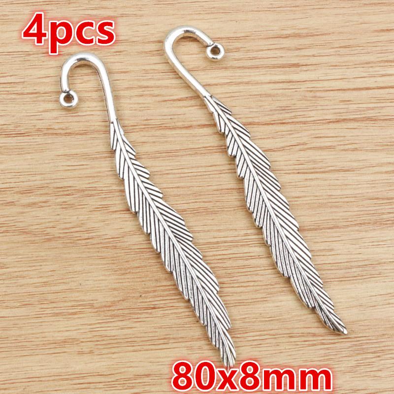 3-50pcs Alloy Metal Feather Charms Pendant for Necklace Keychain Earrings DIY Jewelry Making Accessories Findings