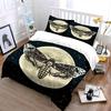 Moth, moon, and stars. Bedding sets Duvet cover sets Duvet covers Pillowcases(1*Duvet Cover 2*Pillowcases without duvet insert)