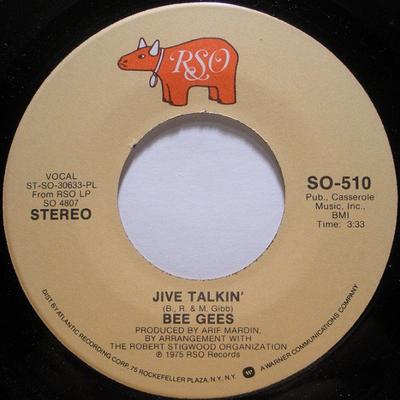 7inch Record BEE GEES - Jive Talkin' SO510 RSO 1975 US Soul/Funk Used