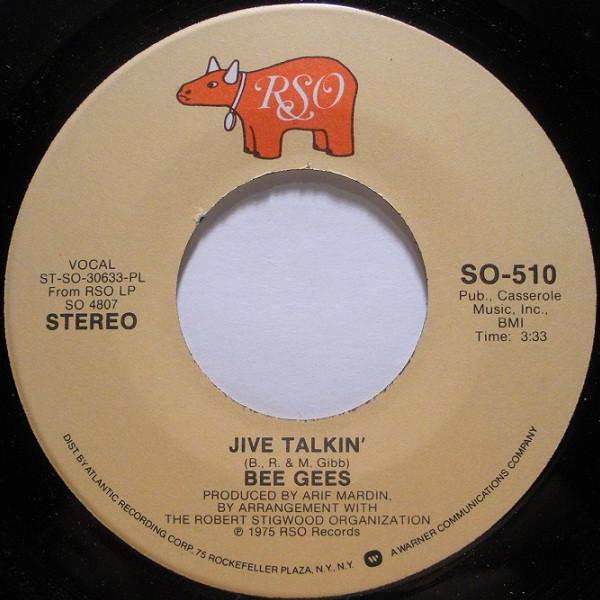

7-дюймовая пластинка BEE GEES - Jive Talkin SO510 RSO 1975 США Соул/Фанк Б/у