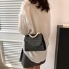 Stylish Women's Small Square Bag With Trendy Chain Shoulder Strap In Black Beige Khaki