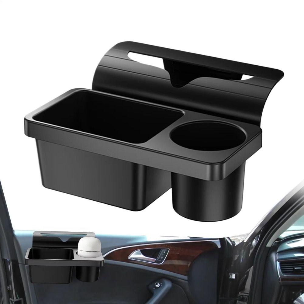 Easy Installation Car Cup Holder Side Mount Side Hanging Storage Rack Car Door Storage Box Commute