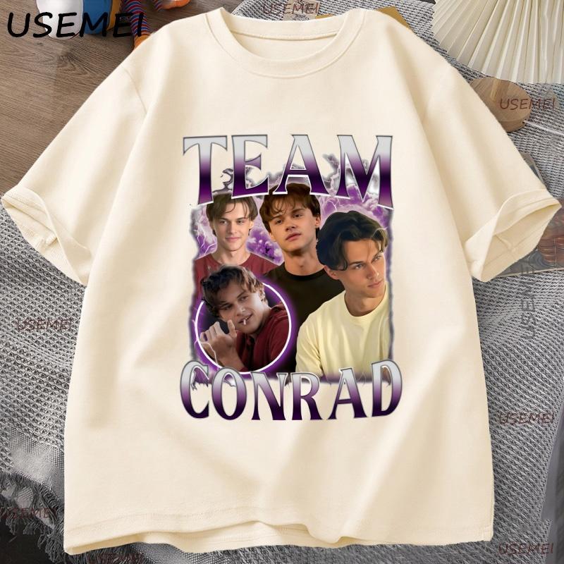 Team Conrad Cousins Beach T-Shirt Uomo Donna The Summer I Turned Pretty T-Shirt Vintage Tee Film Y2k Abbigliamento Streetwear Top