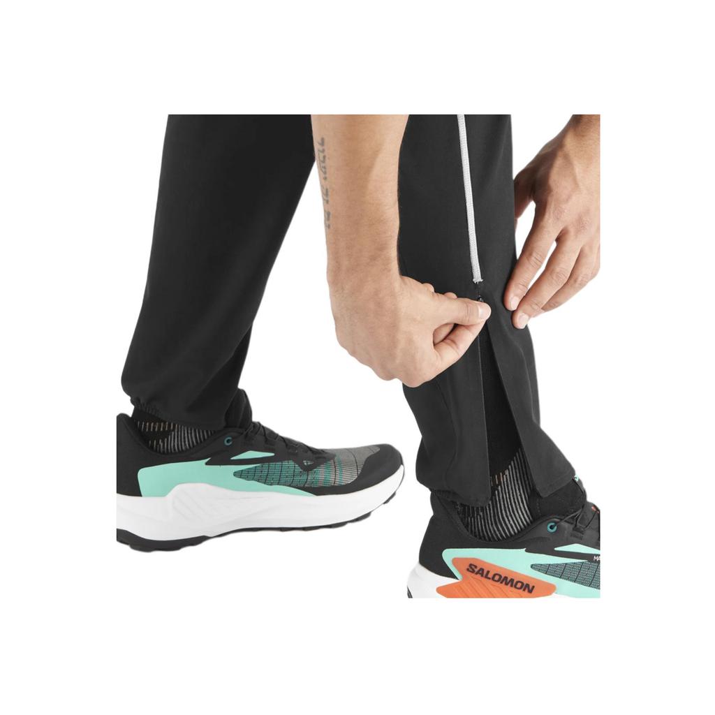 SALOMON Sense Aero Stow Solid Soft Comfortable Breathable Sports Casual Pants Men Pants Deep-Black LC2300500