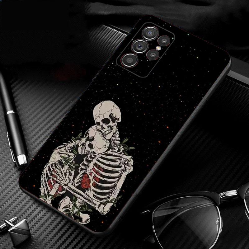 Skeleton Art Phone Case For Samsung Galaxy S25 S24 S23 S22 S21 Ultra S24 S23 S22 S21 S25 Plus S24 S25 FE