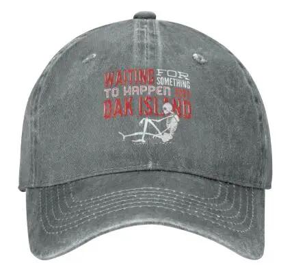 

Waiting for Something to Happen On Oak Island Dad Hats Adjustable Baseball Cap Denim Vintage Hat Outdoor Strapback Cap Adjustable& 8Y