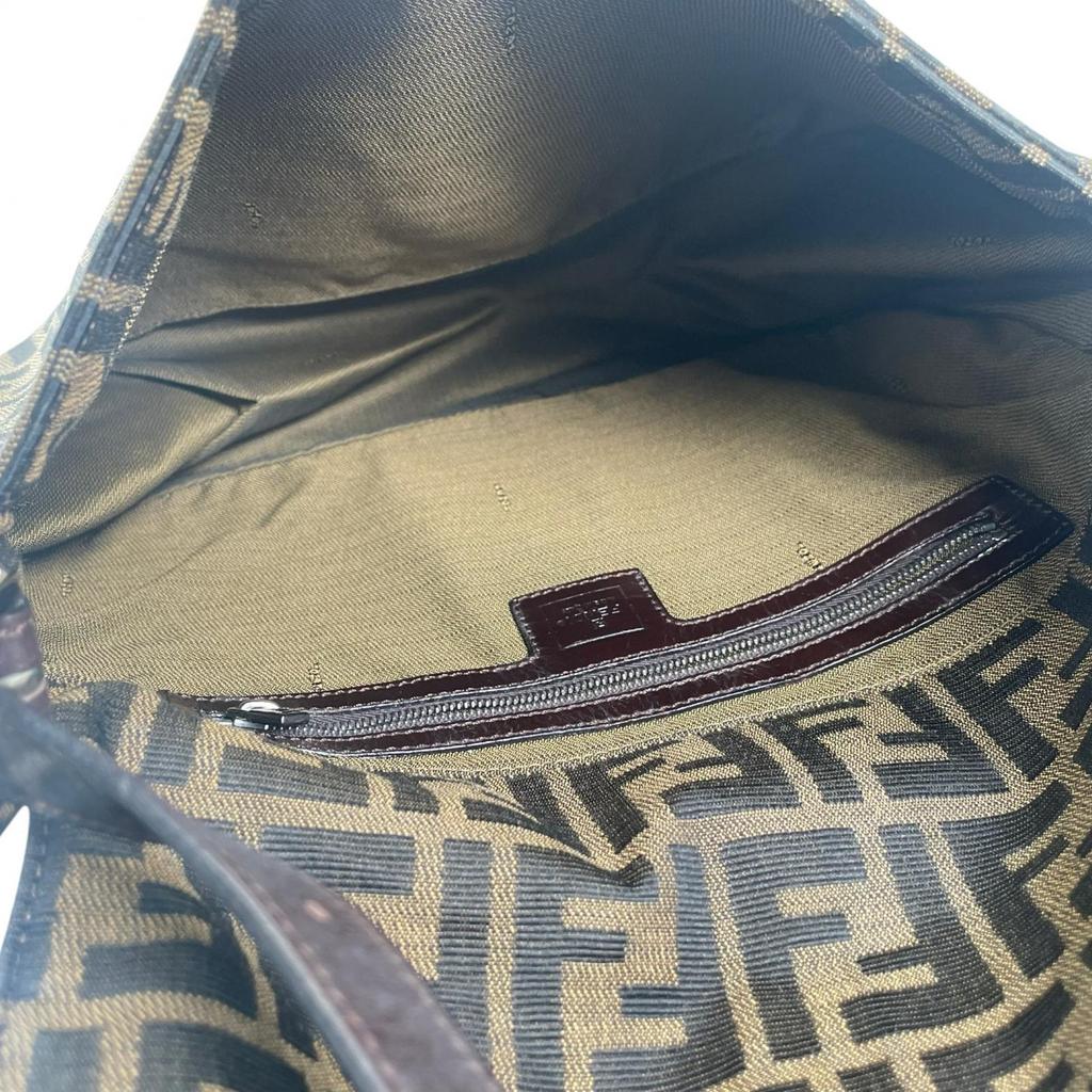 FENDI Mamma bucket Handbag Brown Women used