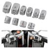 Chrome Hand Control Switch Housing Switch Cap Kit Compatible for Harley Davidson Touring Electra Road Glide Road King Tri Glide Ultra FLHTCU FLTR