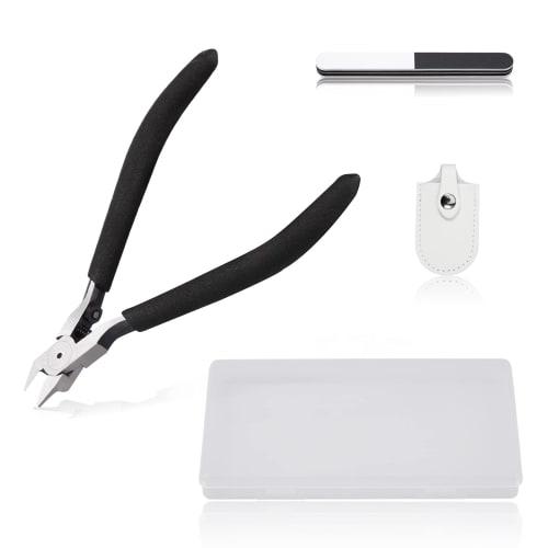 LEONTOOL Plastic Model Nippers, Single-Edged Nippers, Thin-Blade Nippers, Plastic Model Tool Set, Gate Nippers, Model Nippers with Case, for Plastic G