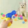 Pet Funny Cat Interactive Teaser Training Toy Creative Kittens Mini Pompoms Games Toys Pets Supplies Accessories Toys for Cat