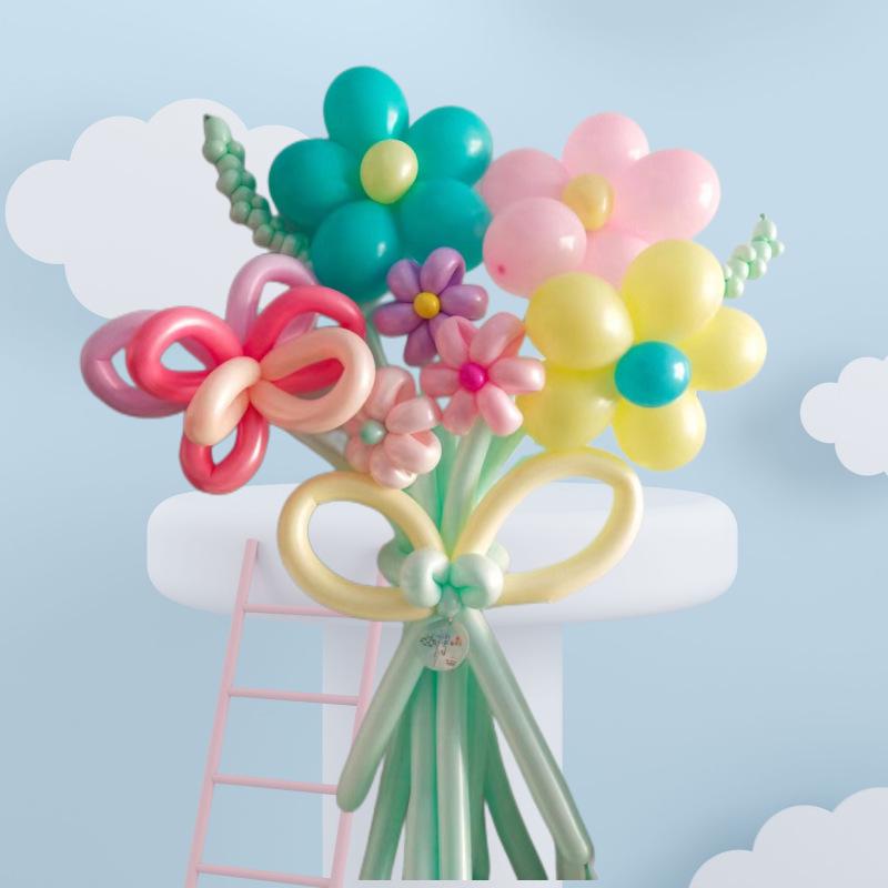 DIY Lily & Sunflower Balloon Kit: Wind Chime & Daisy Weaving