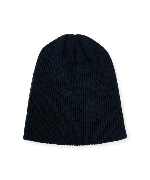 Bonseullipi Ribbed Short Beanie (Black)