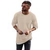 Men S Casual Long Sleeve Crew Neck Solid Knit Sweater Autumn Winter