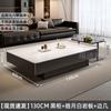 Italian Style Black Slab TV Stand Cabinet Set Coffee Table Living Room Luxury Modern Side End Table Home Furniture Decor