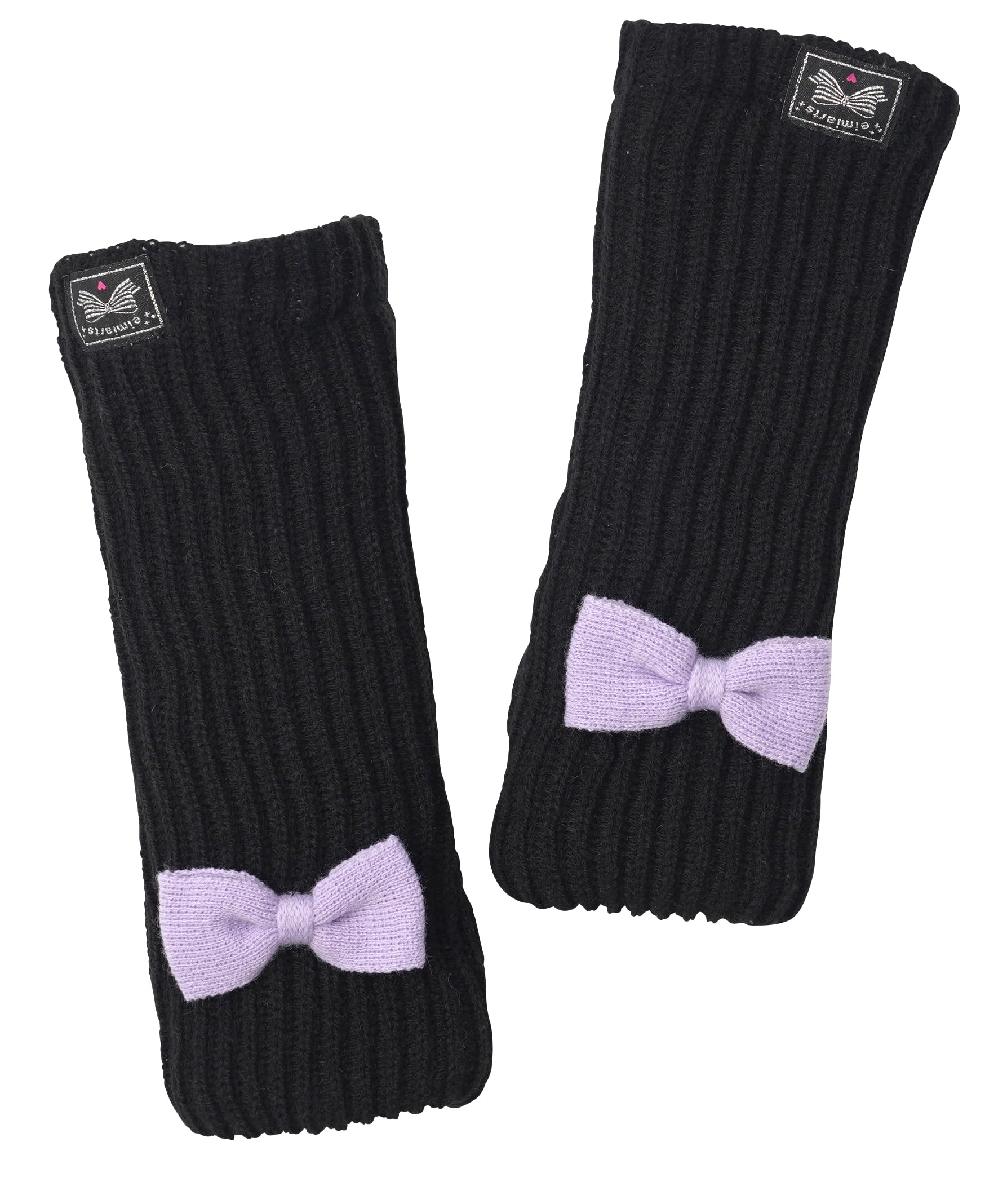 

Нарукавники для перчаток для перчаток для холода флис черный лаванда [Arisana] дети, девочки, лента, зима, вязаные, дети, защита, подкладка, мех,