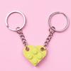 Keychain Couples Key Ring Blocks Show Love for Valentine's Day Anniversaries Birthdays Gifts for Boyfriend Girlfriend