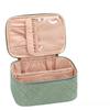 Luxury PU Waterproof Travel Cosmetic Bag Large Capacity Portable Toiletry Bag High-End Handheld Makeup Storage Organizer Bag