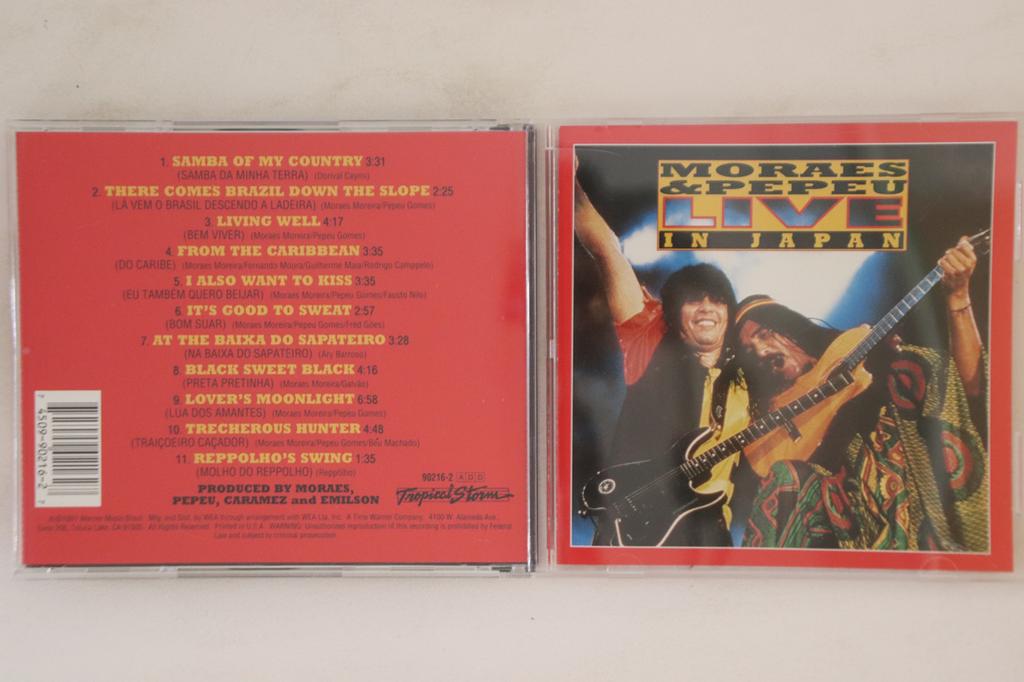 CD MORAES MOREIRA, PEPEU GOMES - Moraes & Pepeu Live In Japan 902162 TROPICAL STORM 1991 US Rock Used