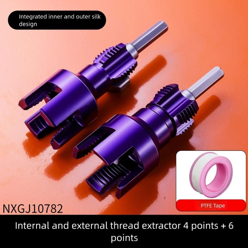 Combined 1/2'' 3/4'' Internal External Thread Cutter for Water Pipe Anti Corrosion Materials Hex Shank Compatibility