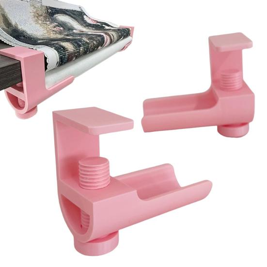Clamp-On Canvas Holder Diamond Art Canvas Roller with Adjustable Table Clamp Art Paper Roll Holder for Diamond Art Projects