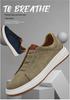 Men's Retro Genuine Leather Suede Slip-On Casual Shoes with Soft Sole - Trendy Black