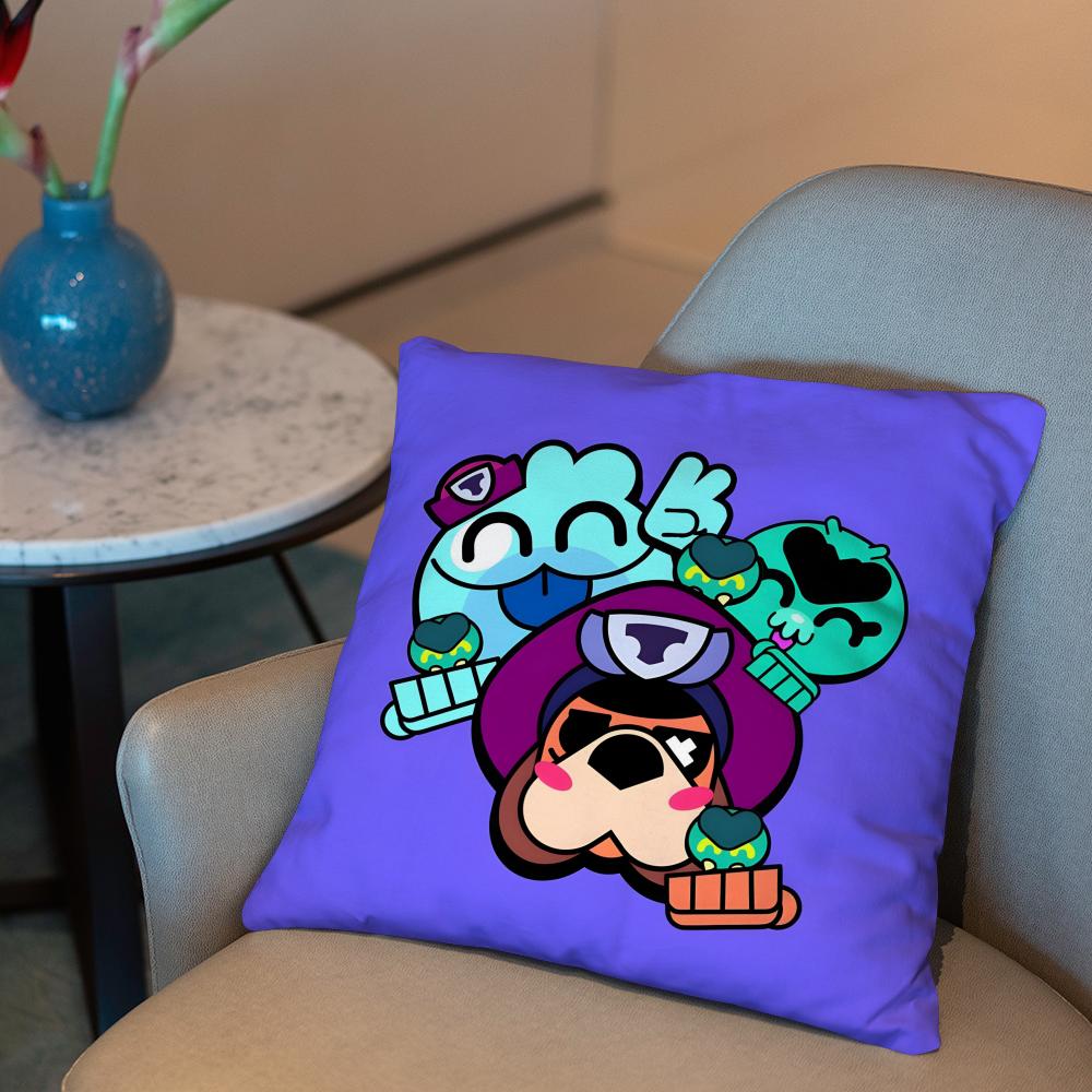 Federa Cuscino Film Gioco Caldo B-BRAWLs 2 in 1 Pillow Peluche Reversibile | Auto/Divano/Letto | Regalo Perfetto