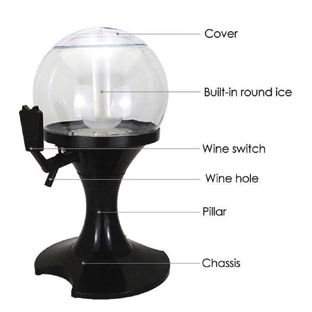 Stroj na výdej piva Nádoby na pití Průhledný design vrstvy Bar na benzínové pumpě Ledové jádro Pivo Kuchyně Nápoj Víno 22X50CM