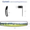 BETOOLL 16.5" Wide Rear View Convex Golf Cart Mirror For EZ Go, Club Car, Yamaha
