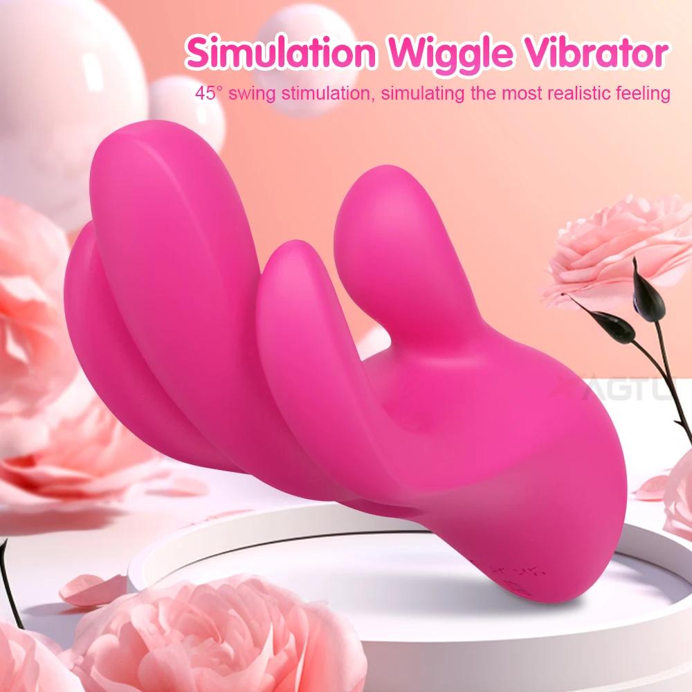 Wiggle Finger Vibrator for Women Sex Toy Insert G-Spot Vagina Vibrator Heating Vibrators Female Masturbator Clitoris Clit Stimulator Magnetic Charging