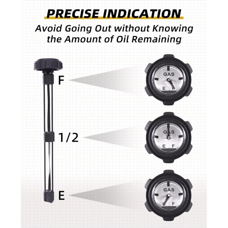 Waterproof Fuel Caps Fuel Gas Caps Fuel Guide Gauge Easy Installation Fuel Petrol Caps for 500 700