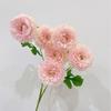 Artificial Peony Flower 6 Heads Blooms Faux Silk Peonies with Stem Fake Flower Branches for Vase Wedding Centerpieces Floral Arrangements