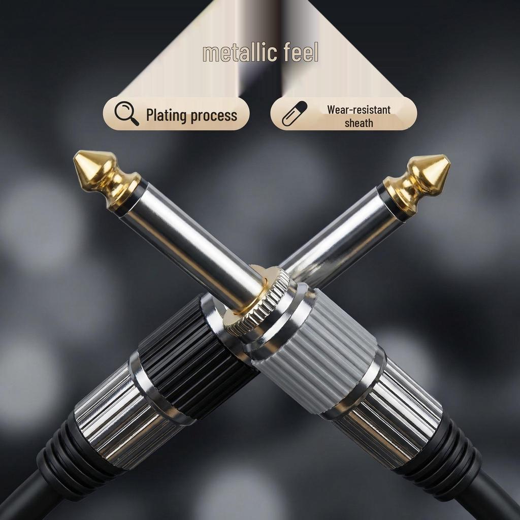 Shielded Noise Reduction 6.35mm Guitar/Bass/Drum Audio Cable