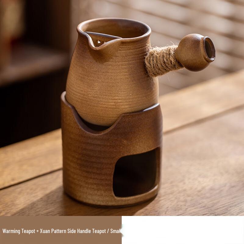 

Ceramic Tea Pot Warmer Set with Threaded Jar