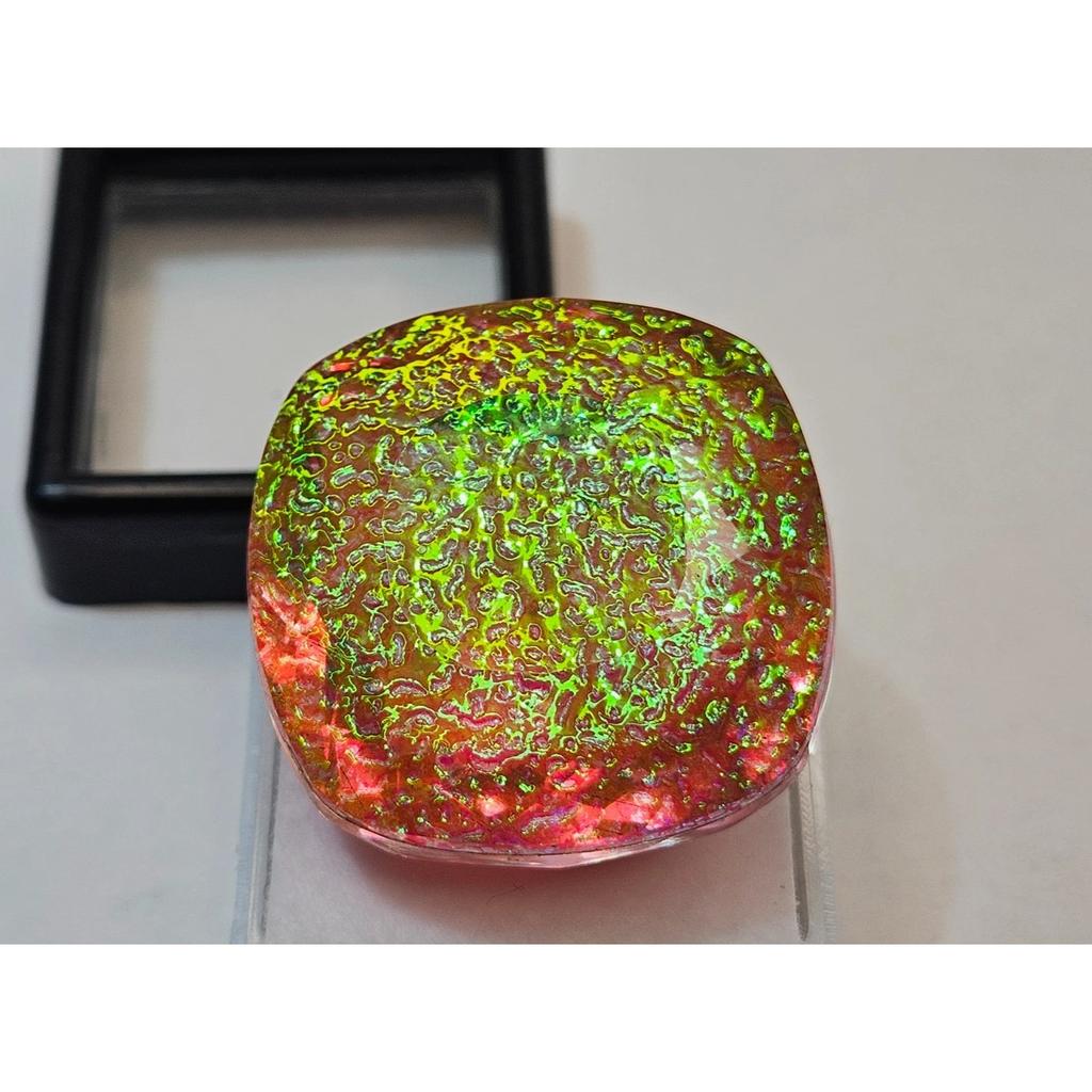 Natural Monarch Fire Opal Cushion Cut 75+ Ct Stunning Loose Gemstone
