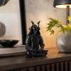 3D Printed Swordsman Figure Dark Style Warrior Figurine Funny Samurai Sculpture Desk Decoration