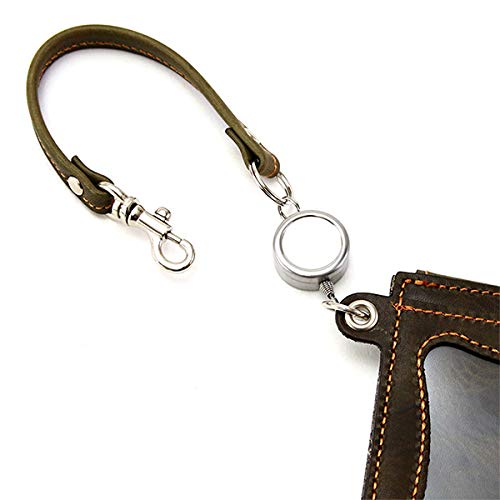 AGILITY affa "Seek" Ausweishülle mit Rolle, IC-Kartenhalter, Hergestellt in Japan, Doppelseitig, Echtes Rindsleder