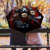 Horror Icons Unite Folding umbrella travel 8 paraphenoid bones Sun umbrella Umbrella printing