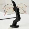 Sunglasses Holder Abstract Human Face Eyeglass Holder, 3D Printed Desktop Glasses Display Stand, Funny Modern Decorative Organizer for Desk,