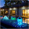 Floating Pool Lights, Floating Solar Pool Lights with RGB Color Changing Waterproof Pool Lights That Float for Swimming Pool