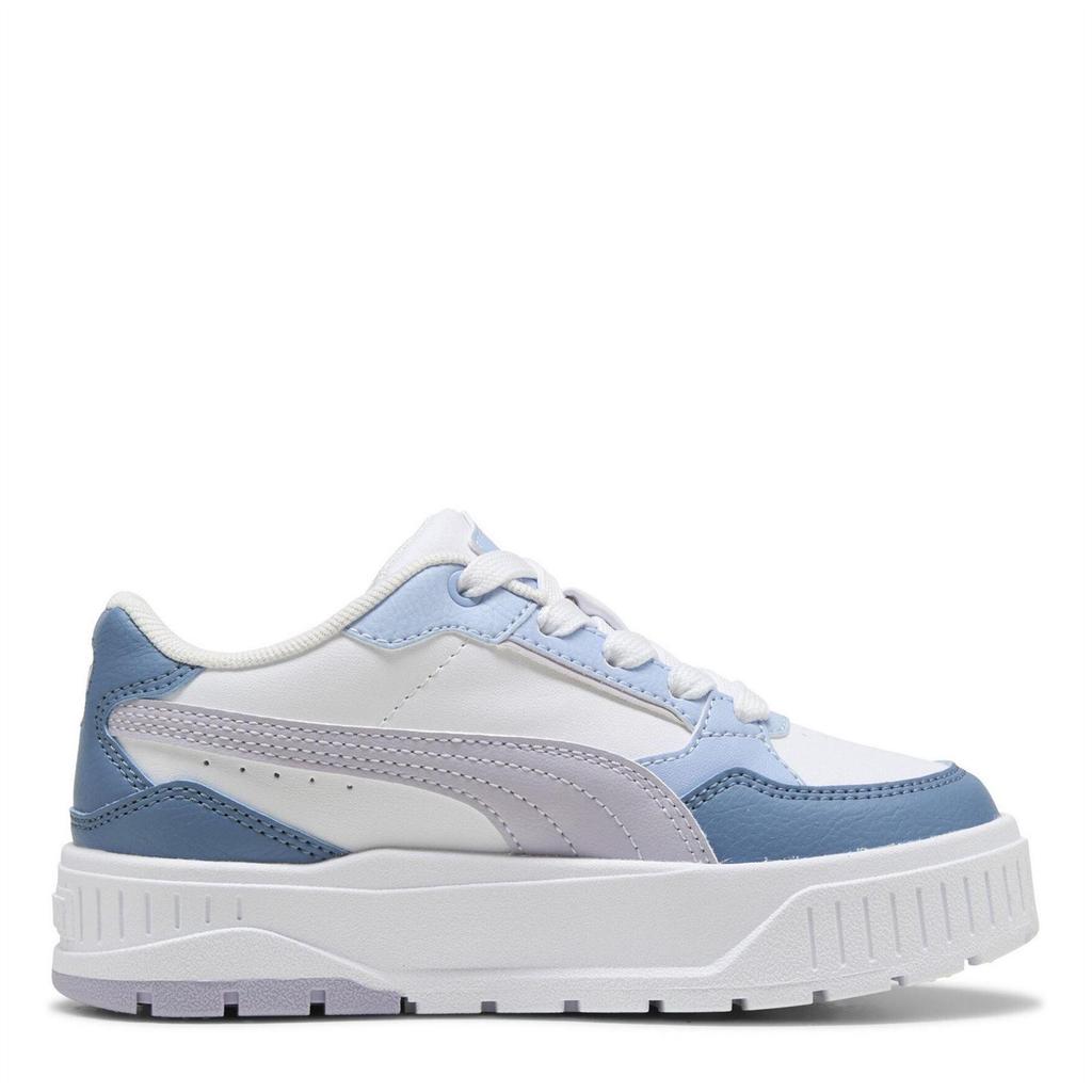 Puma Childrens/Kids Karmen II Leather Platform Trainers