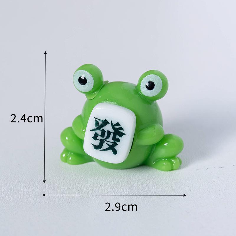 Micro Landscape Cute Relief Mood Small Frog Doll Resin Crafts Car Desktop Decoration Pieces