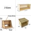 Sturdy Wooden Desk Accessory 71/14/67 Holes Pencil Hold For Office School Home Art Studio Organization