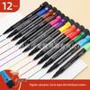 12-Color Strong Magnetic Erasable Whiteboard Marker Set
