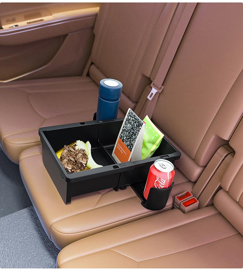 Car Storage Box, Seat Armrest Box Organizer, Universal Adjustable Car Cup Holder Interior Supplies, Car Tissue Holder