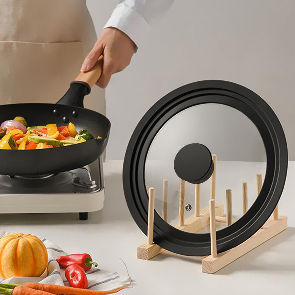 Küchentopfdeckel Runder Glas-Topfdeckel Hitzebeständig Silikonrand Küchenpfannendeckel für Töpfe mit 24cm 26cm 28cm Durchmesser