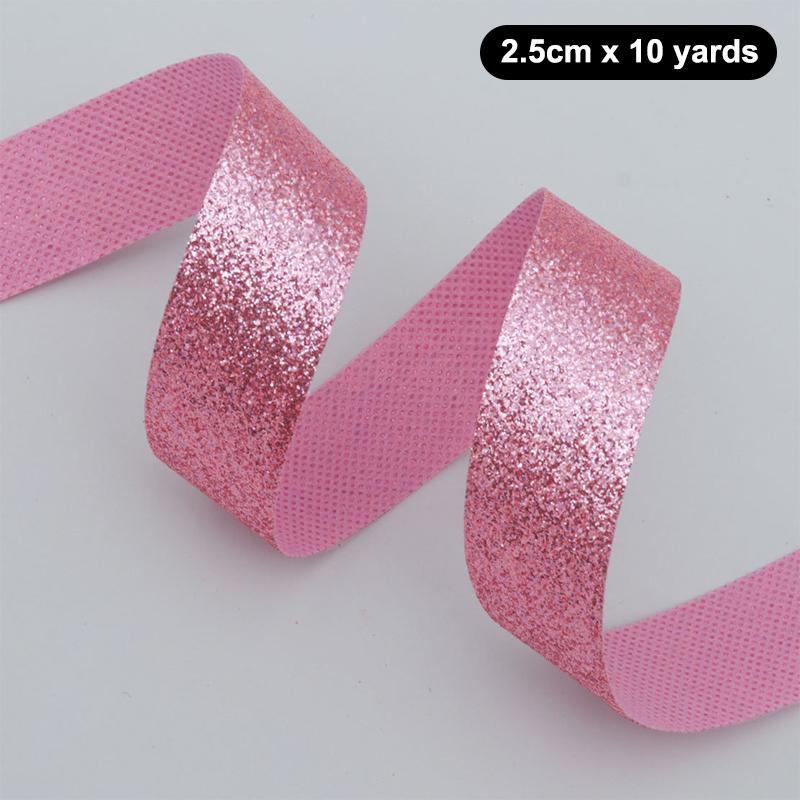 Colorful Flashes Christmas Ribbon Party Decoration 10Yard Diy Gift Wrap Bow Handmade Craft Wrapping Wedding Birthday Party Decor
