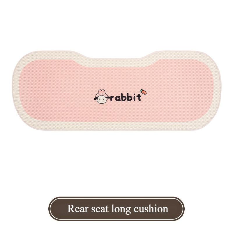 Cute Dog Car Seat Cushion Universal Four Seasons Breathable Half Pack Cartoon Rear Single Seat Cover Seat Accessories