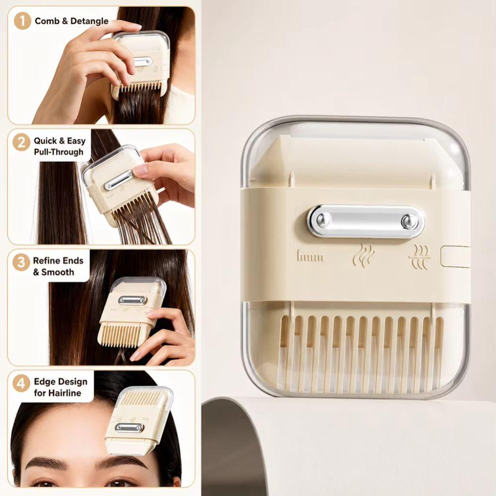 Rounded Corners Double Sided Comb Small Razor Bangs Trimming Tool Detachable Hair Clipper Children
