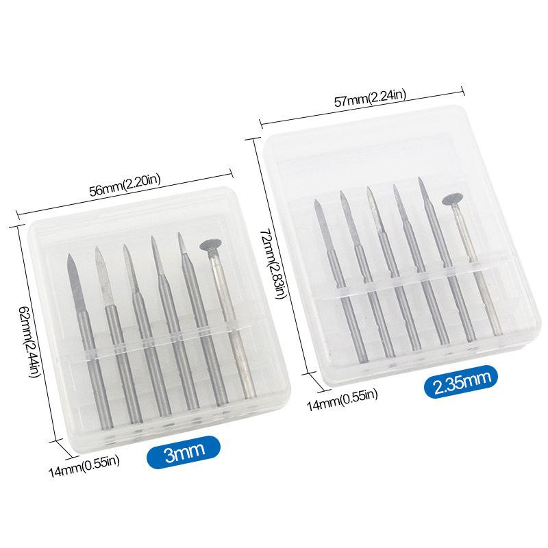 5/6 Pcs Hss Wood Carving Bit Set For Rotary Tools Precision Engraving Wood Carving, Root Carving, And Nuclear Carving