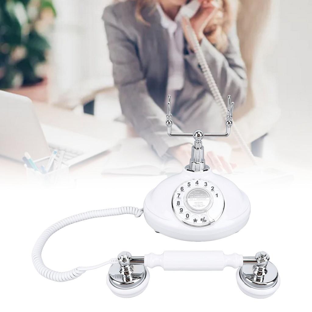 Vintage   Telephone, Corded Desk Landline Telephone with     for   Decor